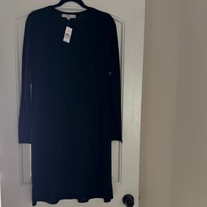 LOFT Classic Black Long Sleeve Dress